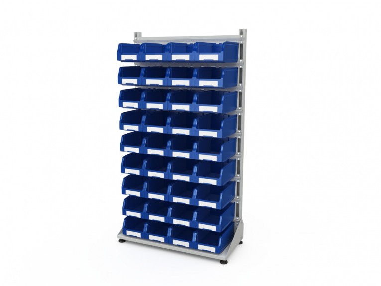 Стеллаж для пластиковых лотков SORTEX односторонний 1800x1000x450.03 купить в Иркутске