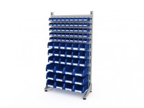 Стеллаж для пластиковых лотков SORTEX односторонний 1800x1000x450.06 Стеллаж для пластиковых лотков SORTEX односторонний 1800x1000x450.06