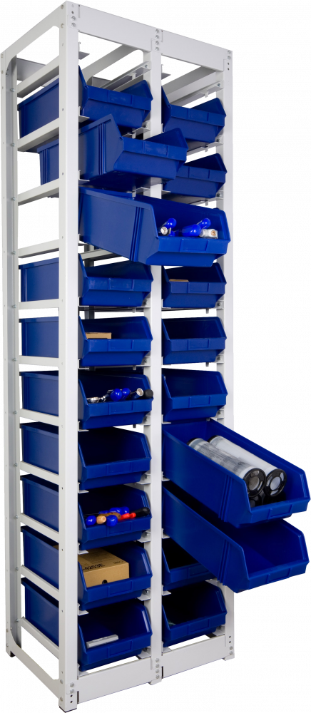 Стеллаж контейнерный двойной СТК-20.045.05.10 купить в Иркутске Стеллаж контейнерный двойной СТК-20.045.05.10 купить в Иркутске