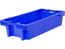 Ящик рыбный 800х450х190 конусный 20 кг/35 л с дренажными отверстиями синий 81670300