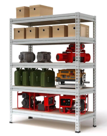 Стеллаж металлический МС-Т 2500х1820х610 5 полок Стеллаж металлический МС-Т 2500х1820х610 5 полок