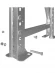 Стеллаж MS U 2500x700x1000 3 полки (200 кг, перф) купить в Иркутске
